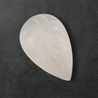Rose quartz cabochon carving 31x20 mm no. 3