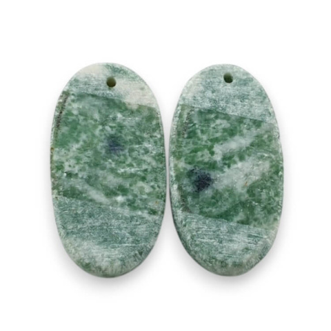 Agat drzewny para kaboszonów z dziurką 24x13 mm nr P702 Agat drzewny para kaboszonów z dziurką 24x13 mm nr P702