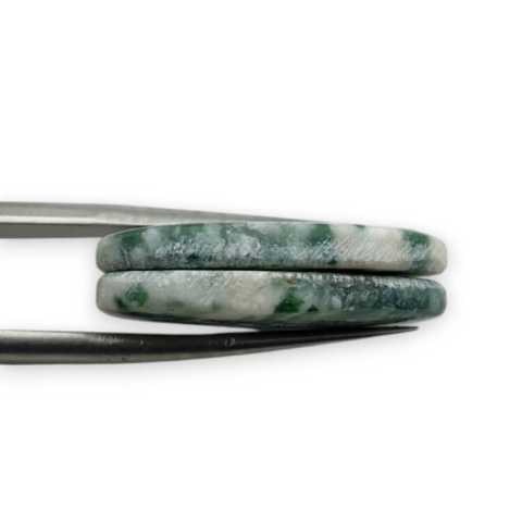 Tree agate pair of cabochons with hole 25x12 mm no P721 Tree agate pair of cabochons with hole 25x12 mm no P721