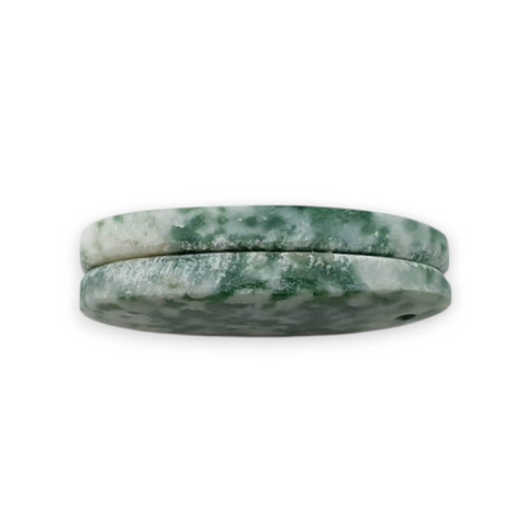 Tree agate pair of cabochons with hole 26x13 mm no P714 Tree agate pair of cabochons with hole 26x13 mm no P714