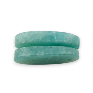 Amazonite pair of 21x11 mm hole cabochons no. P913