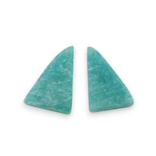 Amazonite pair of cabochons with hole 23x16 mm no. P911