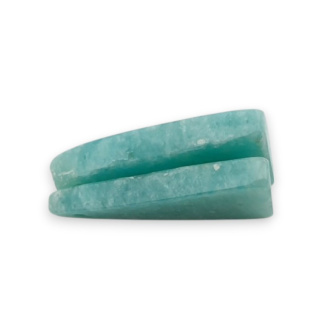Amazonite pair of cabochons with hole 23x16 mm no. P911