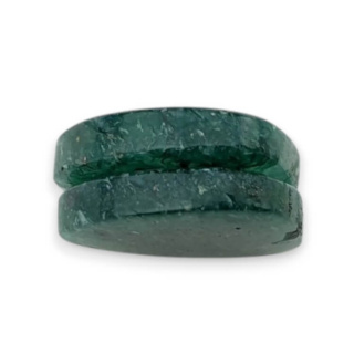 Aventurine green pair of cabochons with hole 18x19 mm no. P629