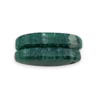 Aventurine green pair of cabochons with hole 22x12 mm no P642