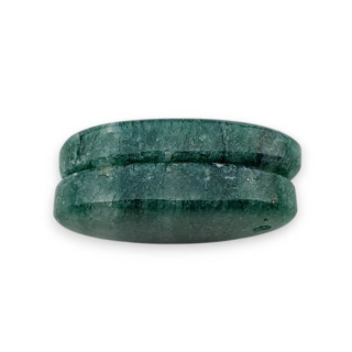 Aventurine green pair of cabochons with hole 23x13 mm no P640
