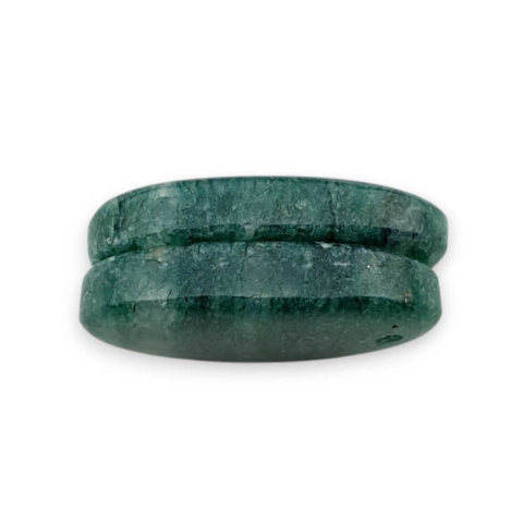 Green aventurine pair of cabochons with hole 23x13 mm no P640 Green aventurine pair of cabochons with hole 23x13 mm no P640
