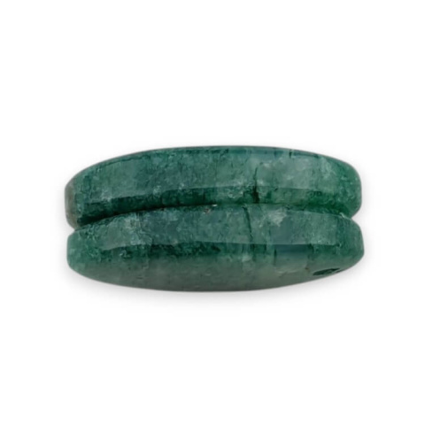 Green aventurine pair of cabochons with hole 23x13 mm no P653 Green aventurine pair of cabochons with hole 23x13 mm no P653