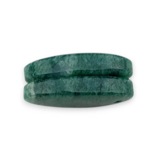 Aventurine green pair of cabochons with hole 23x13 mm no. P656