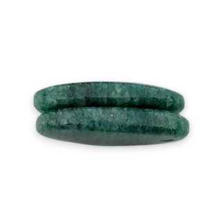 Aventurine green pair of cabochons with hole 23x14 mm no P649