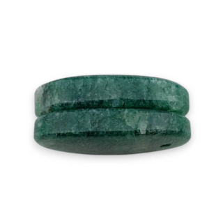 Aventurine green pair of cabochons with hole 23x14 mm no. P654