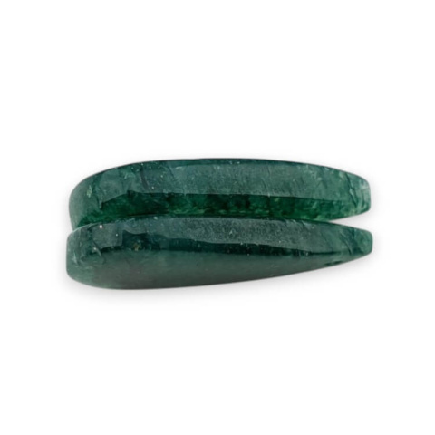 Awenturyn zielony para kaboszonów z dziurką 26x13 mm nr P627 Awenturyn zielony para kaboszonów z dziurką 26x13 mm nr P627