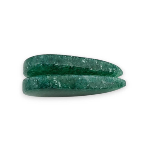 Aventurine green pair of cabochons with hole 27x14 mm no P633 Aventurine green pair of cabochons with hole 27x14 mm no P633
