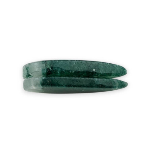 Aventurine green pair of cabochons with hole 27x14 mm no. P643 Aventurine green pair of cabochons with hole 27x14 mm no. P643