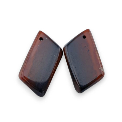Red jasper pair of cabochons with hole 21x10 mm no P834 Red jasper pair of cabochons with hole 21x10 mm no P834