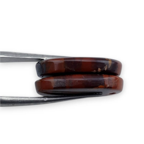 Jasper red a pair of cabochons with hole 21x14 mm no P847 Jasper red a pair of cabochons with hole 21x14 mm no P847