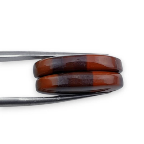 Jasper red a pair of cabochons with hole 23x16 mm no P836 Jasper red a pair of cabochons with hole 23x16 mm no P836
