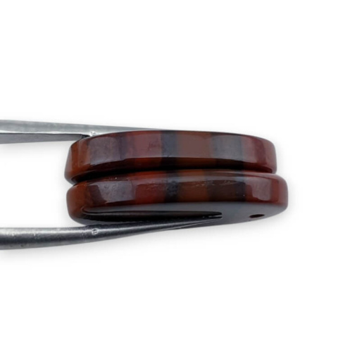 Jasper red a pair of cabochons with hole 24x13 mm no P860 Jasper red a pair of cabochons with hole 24x13 mm no P860