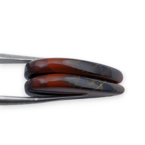 Red jasper pair of cabochons with hole 28x15 mm no P832 Red jasper pair of cabochons with hole 28x15 mm no P832