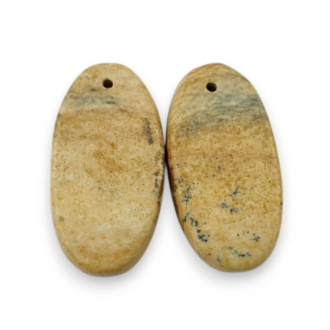 Jasper landscape pair of cabochons with hole 25x13 mm no. P752 Jasper landscape pair of cabochons with hole 25x13 mm no. P752
