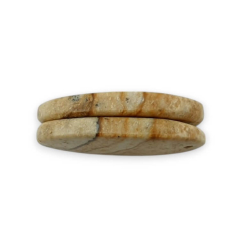 Picture jasper pair of cabochons with hole 26x13 mm no P747 Picture jasper pair of cabochons with hole 26x13 mm no P747