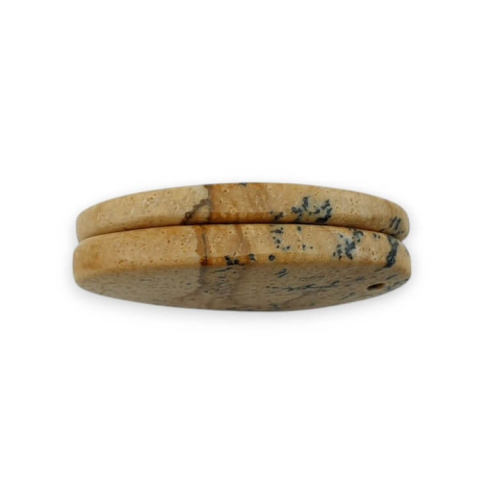 Picture jasper pair of cabochons with hole 26x13 mm no P764 Picture jasper pair of cabochons with hole 26x13 mm no P764