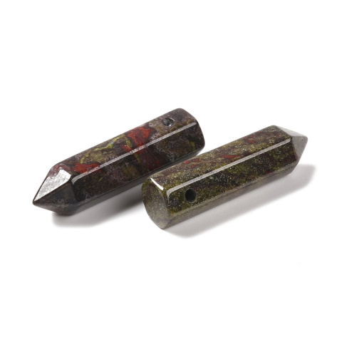 Jasper dragon's blood icicle faceted with hole 30-33 mm 1 pc Jasper dragon's blood icicle faceted with hole 30-33 mm 1 pc