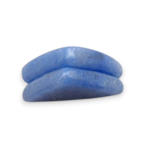 Kwarc niebieski para kaboszonów z dziurką 19x18 mm nr P665 Kwarc niebieski para kaboszonów z dziurką 19x18 mm nr P665