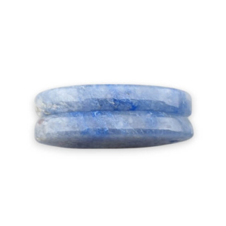 Blue quartz pair of cabochons with hole 24x12 mm no P693