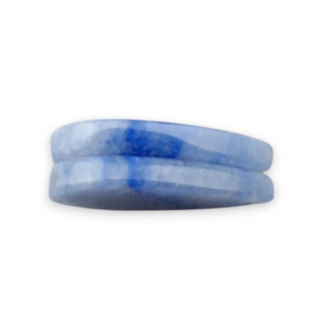 Blue quartz pair of cabochons with hole 27x15 mm no P685