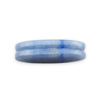 Blue quartz pair of cabochons with hole 28x13 mm no P667
