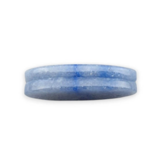 Blue quartz pair of cabochons with hole 28x14 mm no P669
