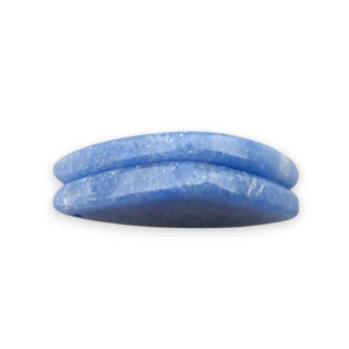 Blue quartz pair of cabochons with hole 28x17 mm no P683