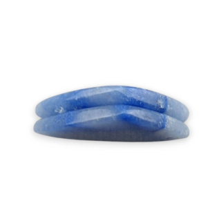Blue quartz pair of cabochons with hole 30x16 mm no P690