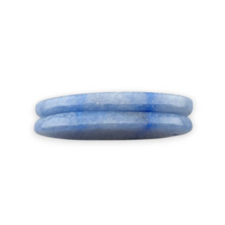 Blue quartz pair of cabochons with hole 31x13 mm no P684