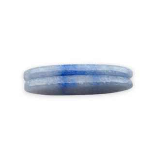 Blue quartz pair of cabochons with hole 31x13 mm no P691