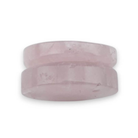 Pink quartz pair of cabochons with hole fi 20 mm no P801 Pink quartz pair of cabochons with hole fi 20 mm no P801