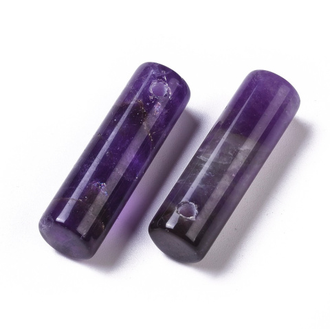 Amethyst cylinder with hole 35x10 mm 1 pc. Amethyst cylinder with hole 35x10 mm 1 pc.