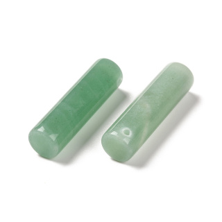Aventurine green cylinder with hole 35x10 mm 1 pc.