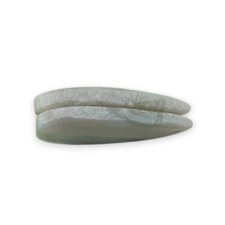 Serpentinite pair of cabochons with hole 24x12 mm no P886