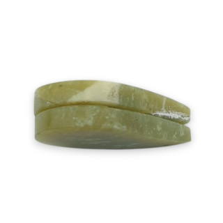 Serpentinite pair of cabochons with hole 24x15 mm no P866