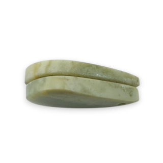 Serpentinite pair of cabochons with hole 25x14 mm no P877