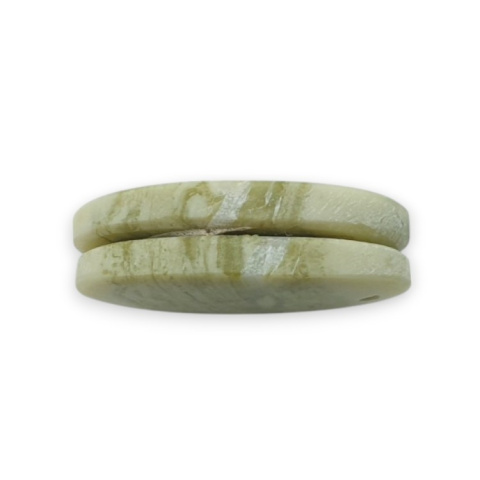 Serpentinite pair of cabochons with hole 25x14 mm no P881 Serpentinite pair of cabochons with hole 25x14 mm no P881