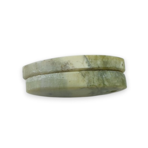 Serpentinite pair of cabochons with hole 26x12 mm no P895 Serpentinite pair of cabochons with hole 26x12 mm no P895