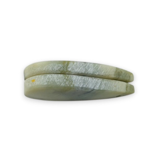 Serpentinite pair of cabochons with hole 27x13 mm no P898