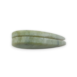 Serpentinite pair of cabochons with hole 28x13 mm no P871