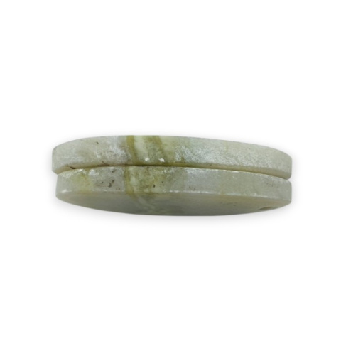 Serpentinite pair of cabochons with hole 29x12 mm no. P884 Serpentinite pair of cabochons with hole 29x12 mm no. P884