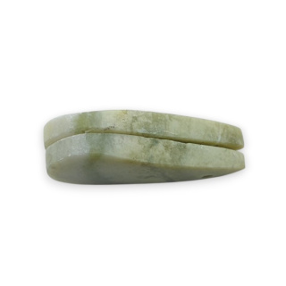 Serpentinite pair of cabochons with hole 29x14 mm no P890