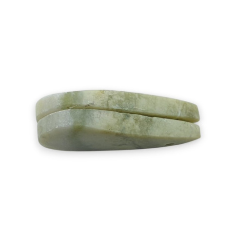 Serpentinite pair of cabochons with hole 29x14 mm no P890 Serpentinite pair of cabochons with hole 29x14 mm no P890