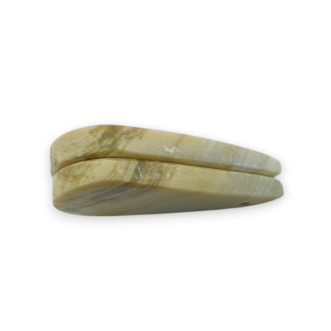 Serpentinite pair of cabochons with hole 29x15 mm no P873 Serpentinite pair of cabochons with hole 29x15 mm no P873